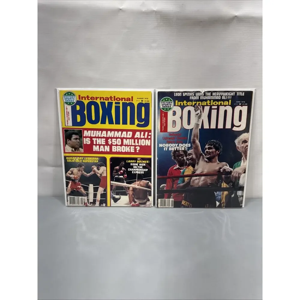 Vintage International Boxing Magazine Lot of 13 1969-1982 Forman Muhammad Ali